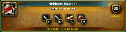heirloom hoarder achievement