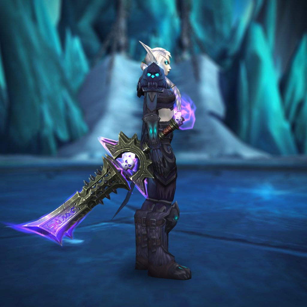 death knight frost dark runeblade purple