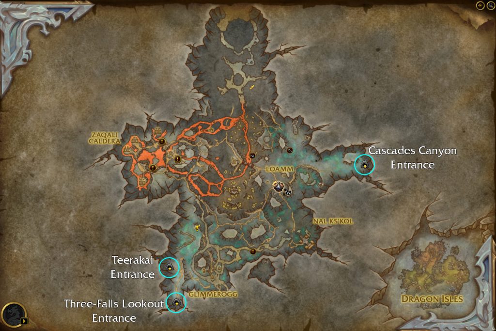 zaralek cavern map