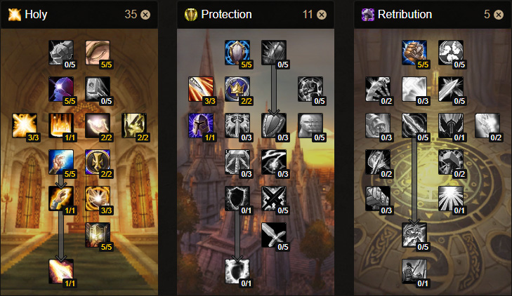 pve paladin holy talents wow classic standard build