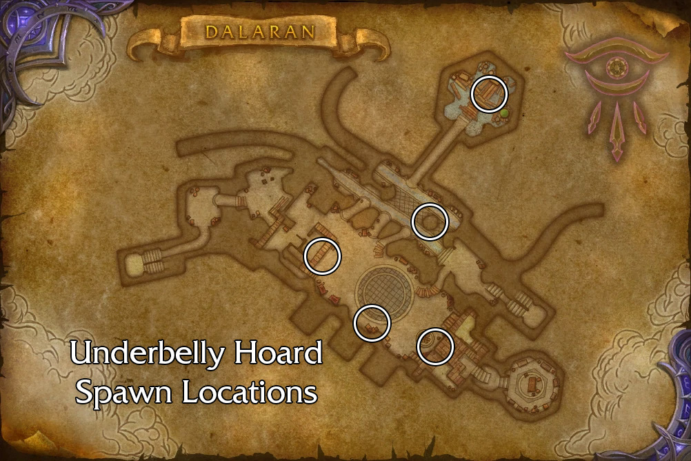 underbelly hoard chests dalaran map