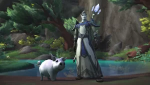 the silver pig pet is available through prime gaming in dragonflight2