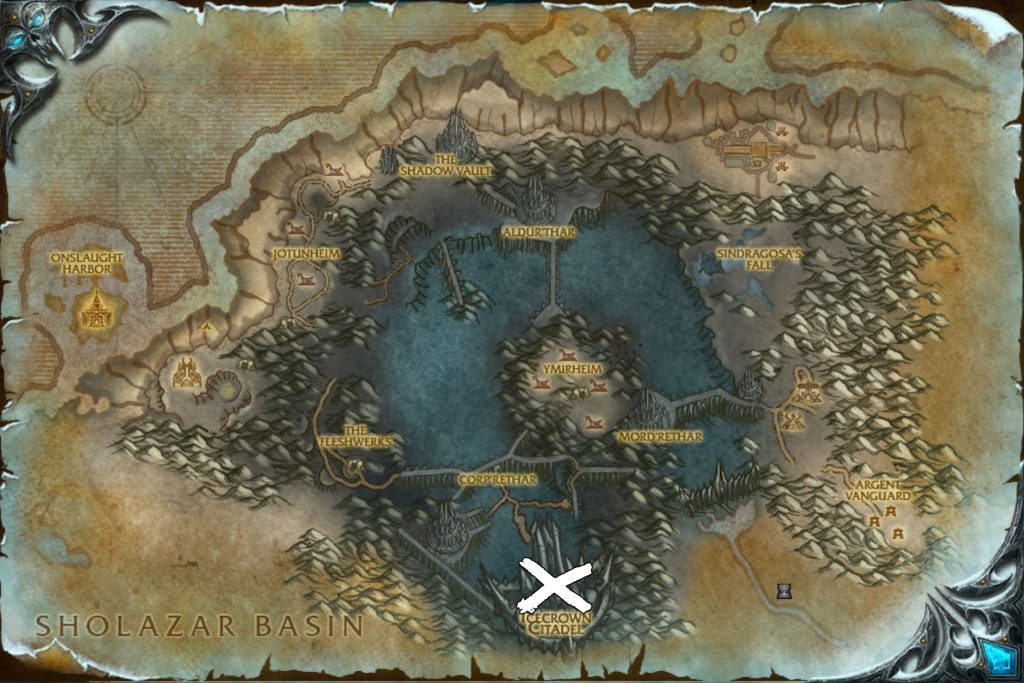 where to find icecrown citadel