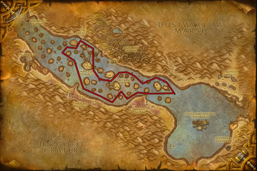 cataclysm classic herblism stranglekelp thousand needles