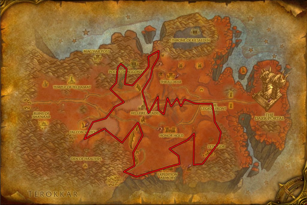 cataclysm classic mining fel iron hellfire peninsula