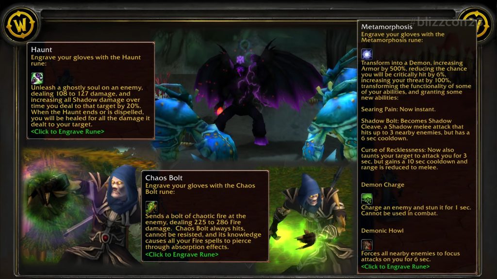 blizzcon season of discovery warlock abilities