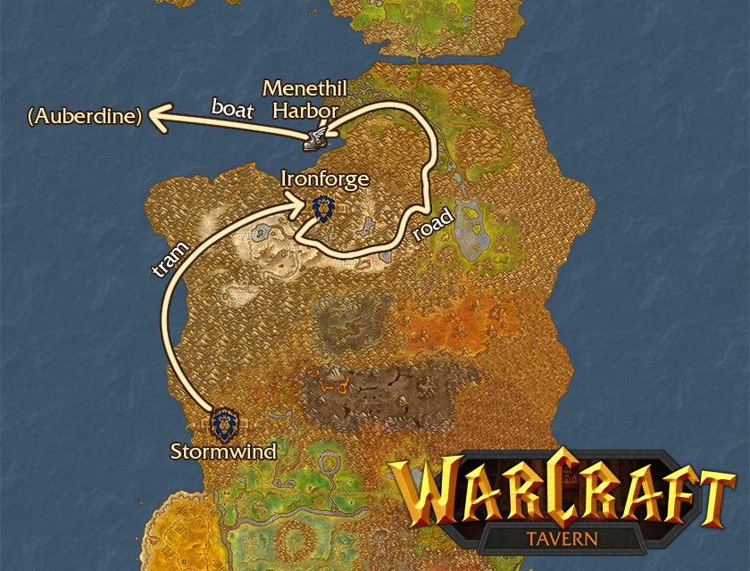 how to get to ashenvale map alliance the eastern kingdoms