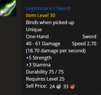 legionnaires sword 25