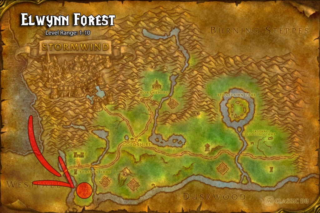 location of hogger npc elwynn alliance races sod fingers of frost mage rune wow v2