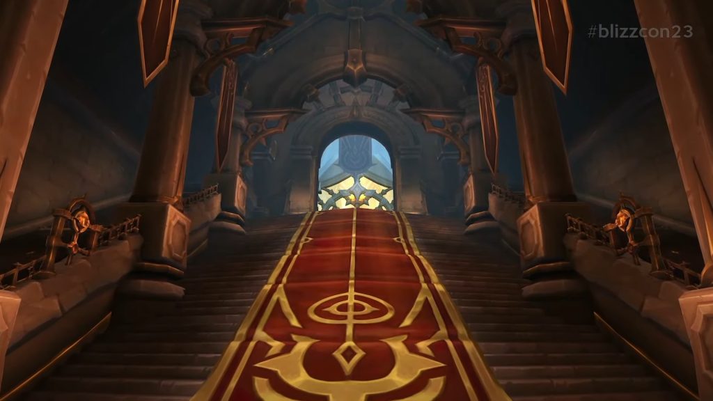 new retail wow zones hallowfall temple interior