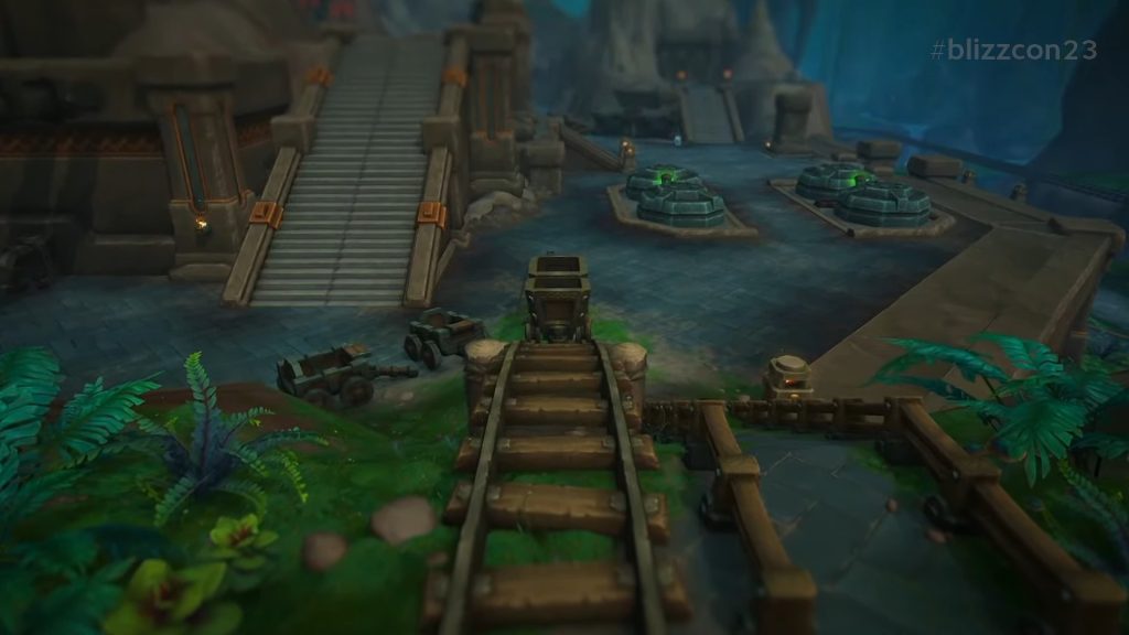 new retail wow zones the ringing deeps mine cart