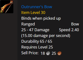outrunners bow 25
