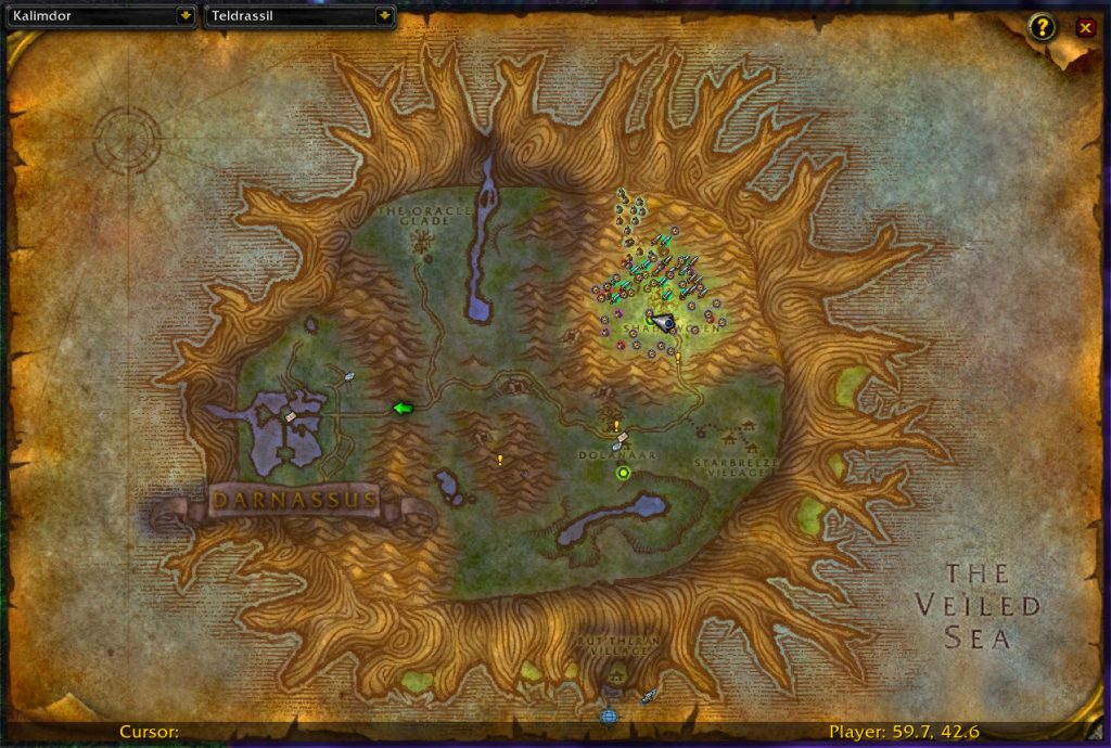 season of discovery night elf rune shadowstrike map