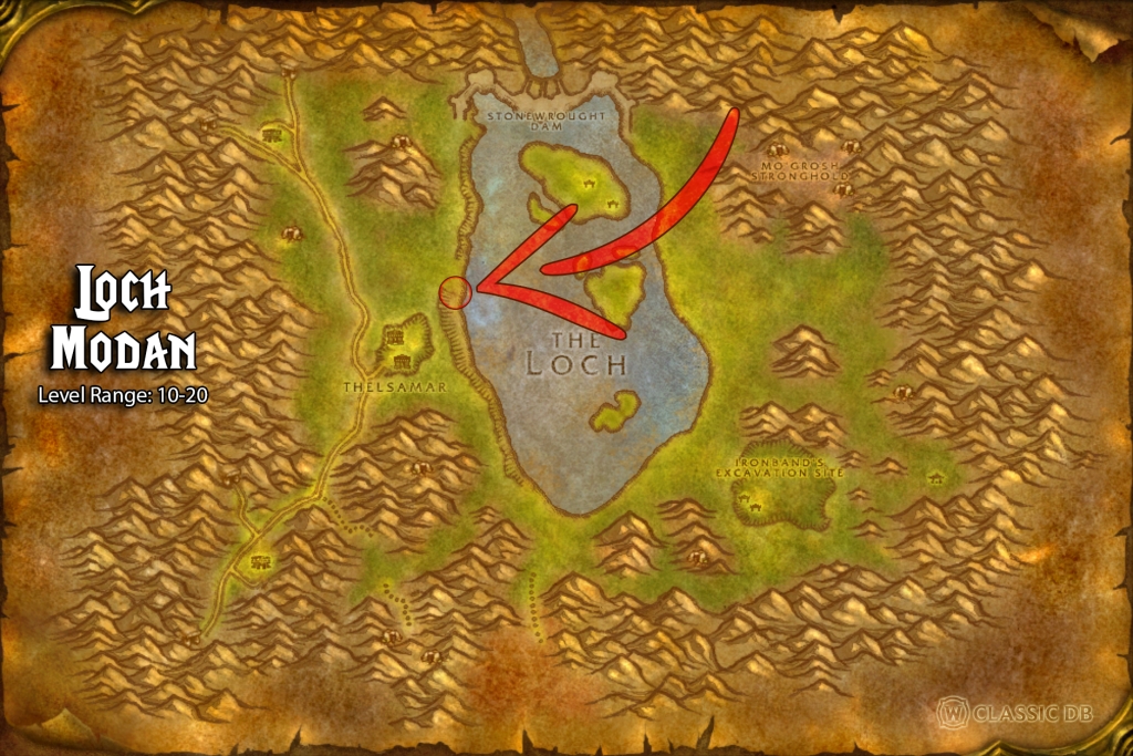 where to find druid lacerate loch modan alliance