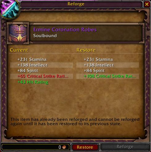 wow cataclysm reforge interface restore