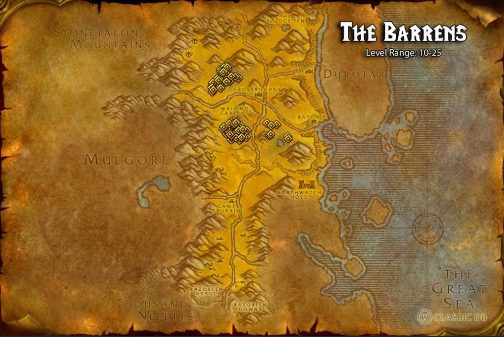 barrens location of regeneration rune sod map kolkar spawns