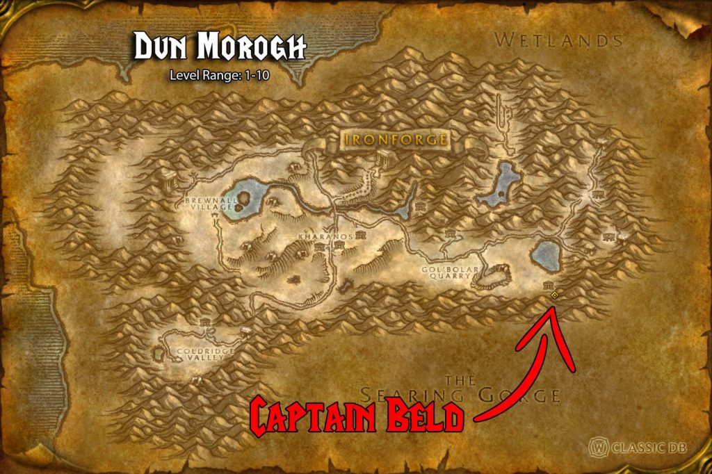 captain beld location