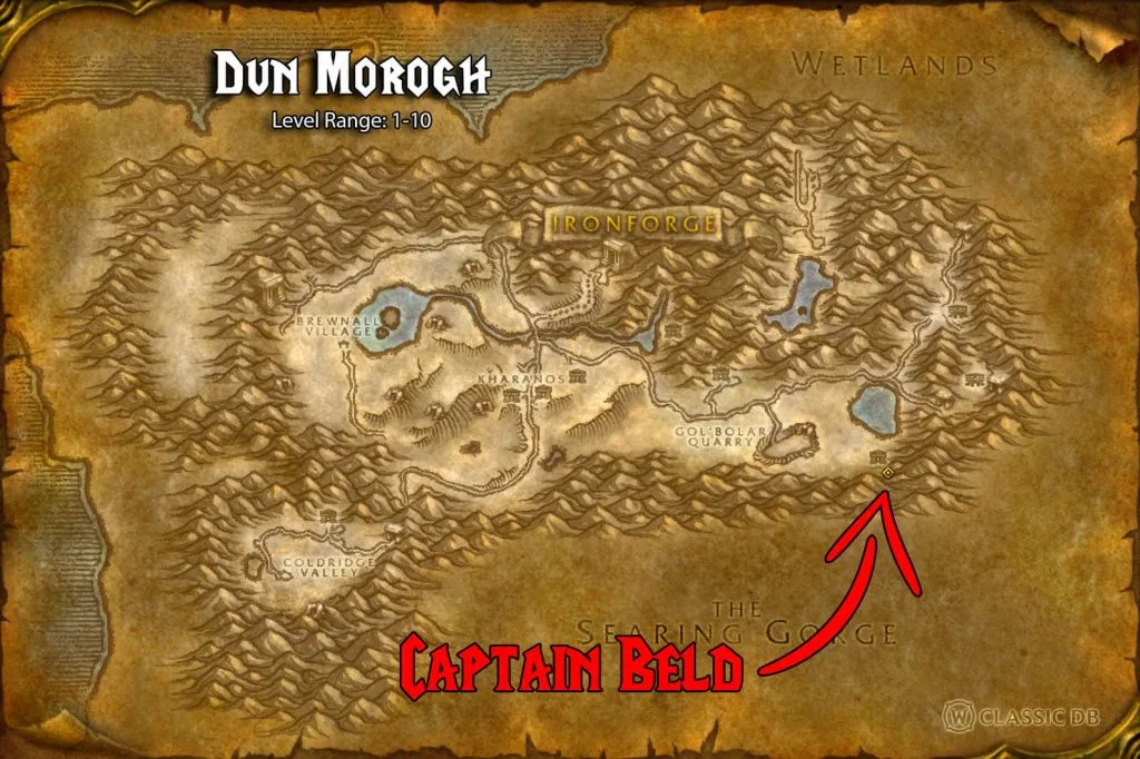 captain beld location