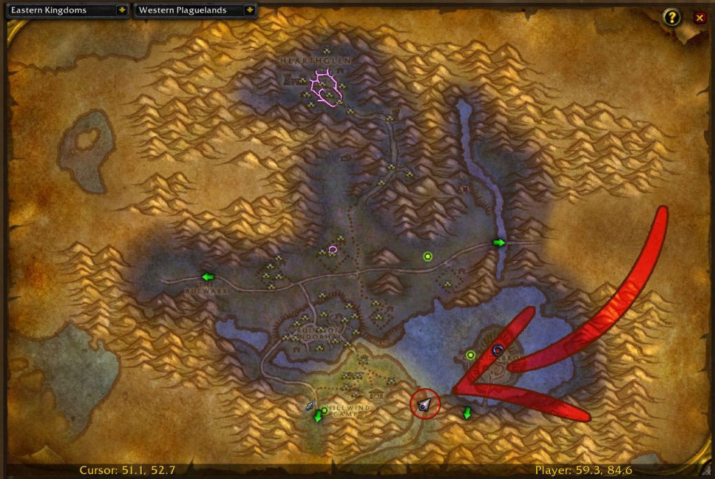 envenom sod rune wow rogue location map f