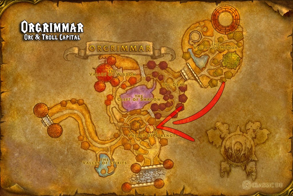 jornah location in orgrimmar sod map