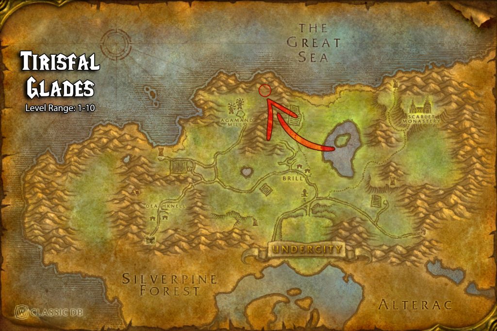 location of agamand family cryptslaughter from the shadows rune tirisfal undead sod rogue rune wow
