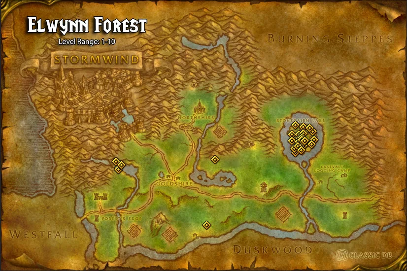 location of defias rogue wizard npcs elwynn forest homunculi human sod rune wow