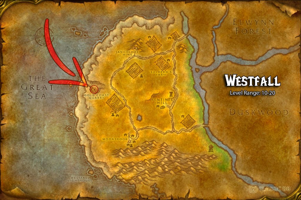 location of gold coast quarry west fall all races sod horn of lordaeron rune wow