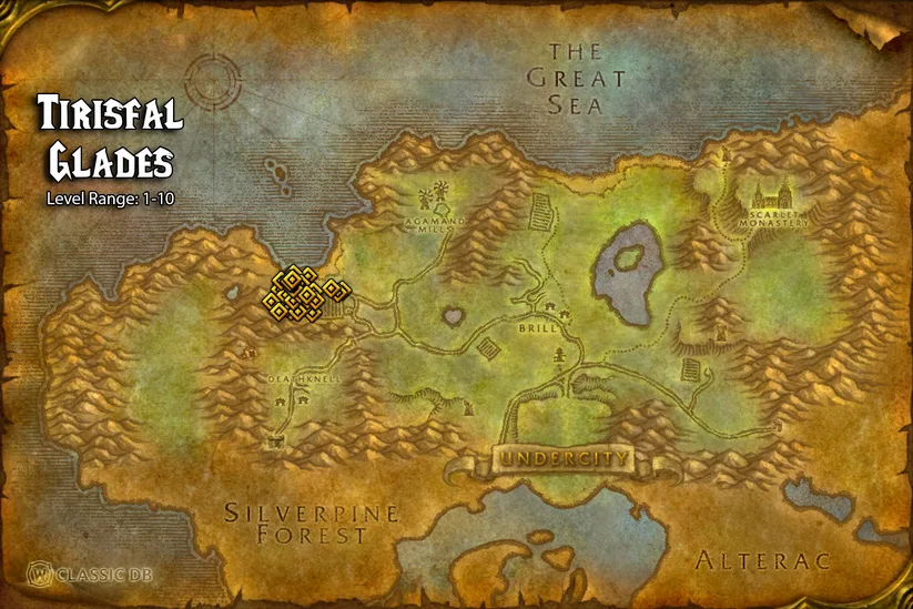 location of scarlet warrior npcs tirisfal glades homunculi undead sod rune wow