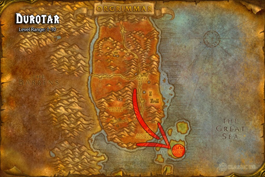 location of zalazane npc durotar horde races sod fingers of frost mage rune wow