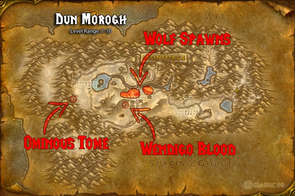 map demonic grace rune sod dun morogh warlock rune wow