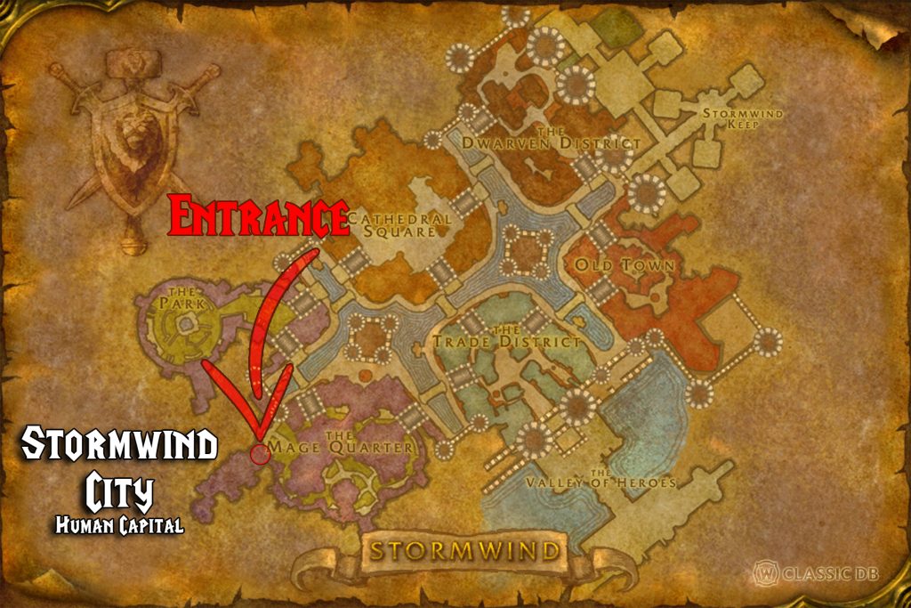 map location of slaughtered lamb entrance demonic grace rune ritual sod stormwind warlock rune wow