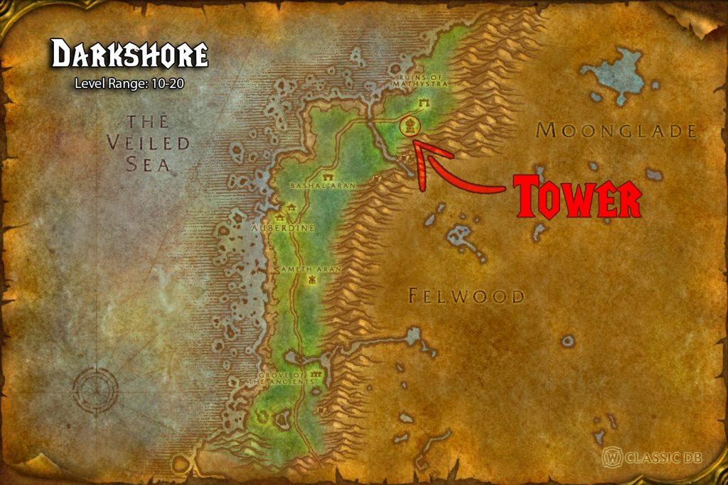 map location of bough of altek metamorphosis rune sod darkshore warlock rune wow