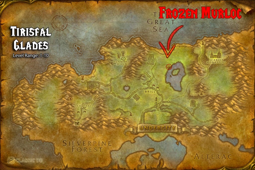 map location of frozen murloc chaos bolt rune rune sod tirisfal glades warlock rune wow