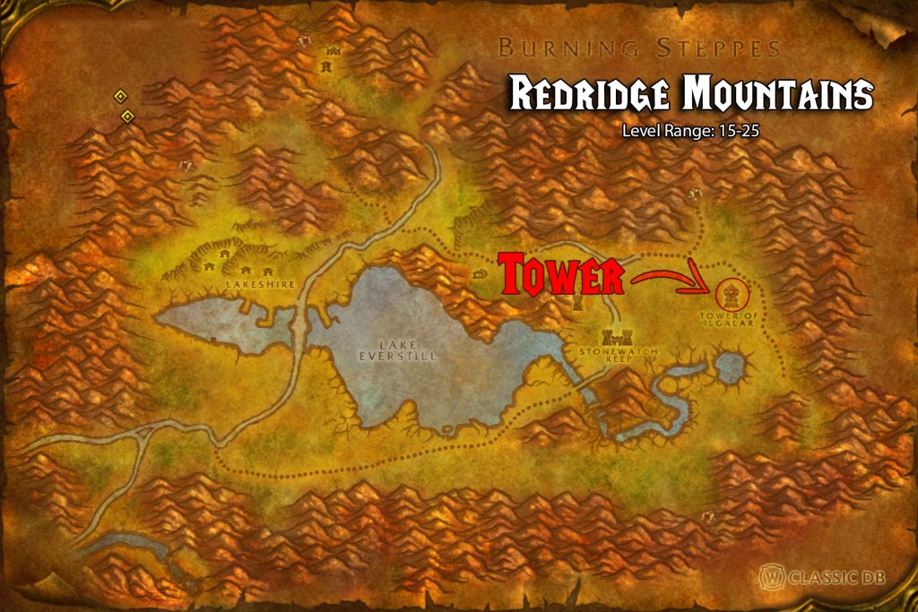 map location of orb of des metamorphosis rune sod redridge mountains warlock rune wow