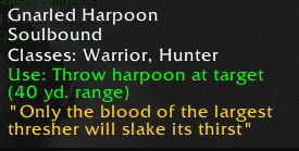 season of discovery gnarled harpoon tooltip