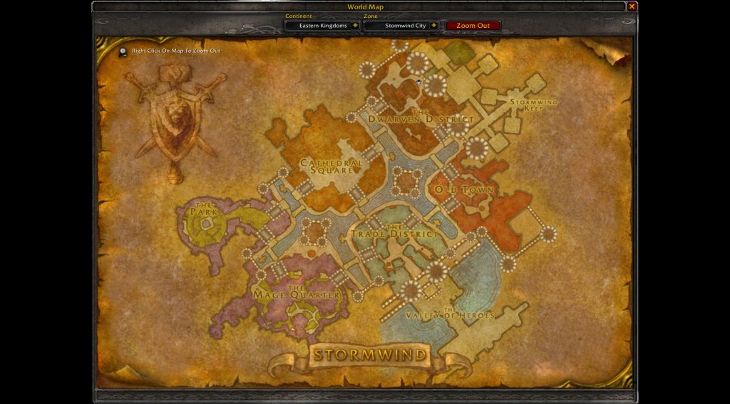 stormwind dwarven district map 