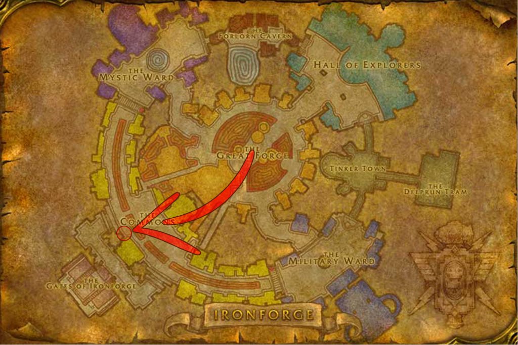 tamelyn aldridge location in ironforge sod map