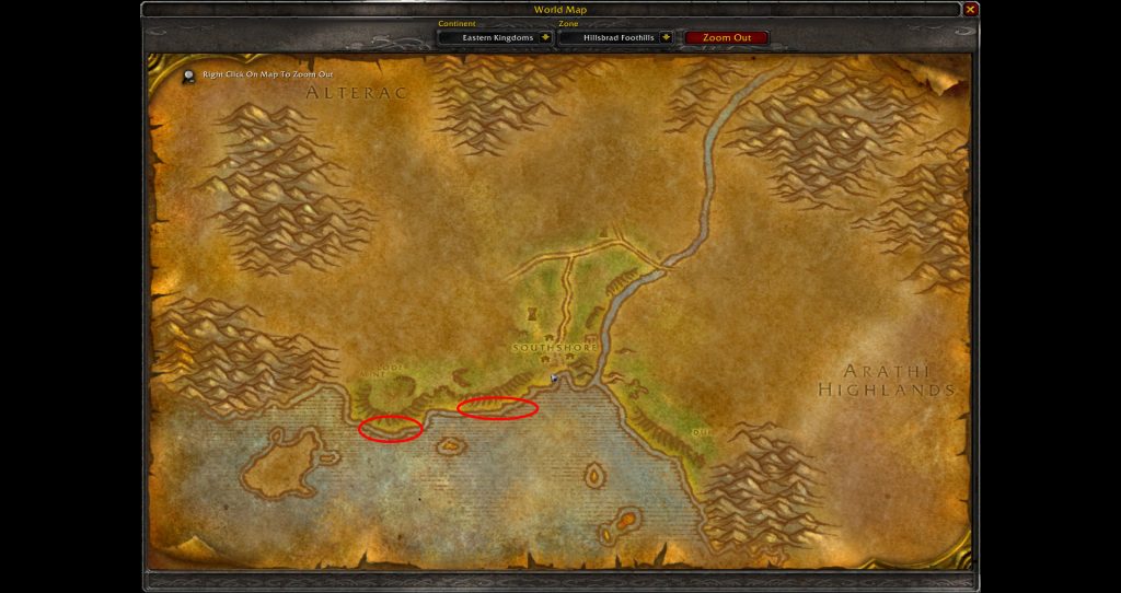 western strand map location hillsbrad foothills