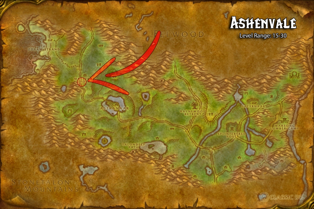 where to find paladin divine storm all races ashenvale 2