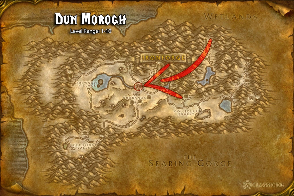 where to find rogue quick draw dun morogh alliance