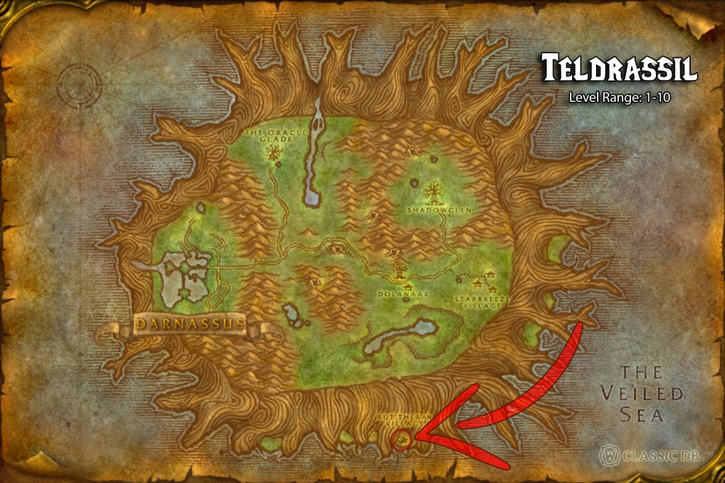 where to find rogue quick draw teldrassil alliance