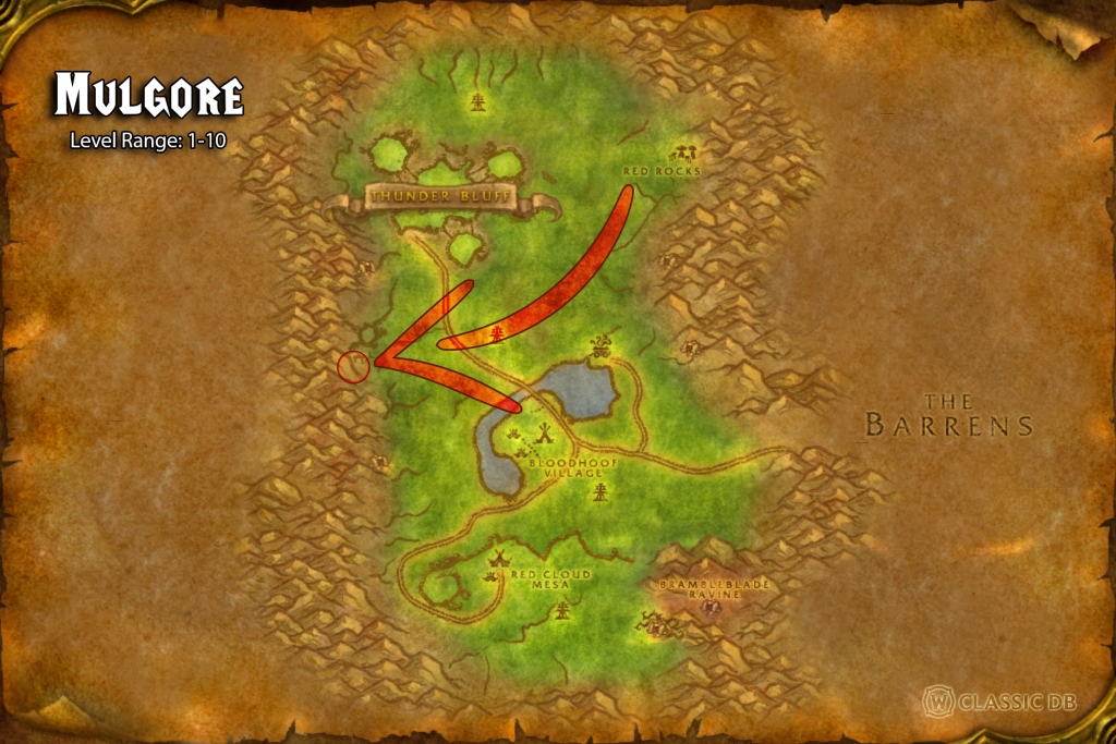 where to find shaman molten blast horde mulgore