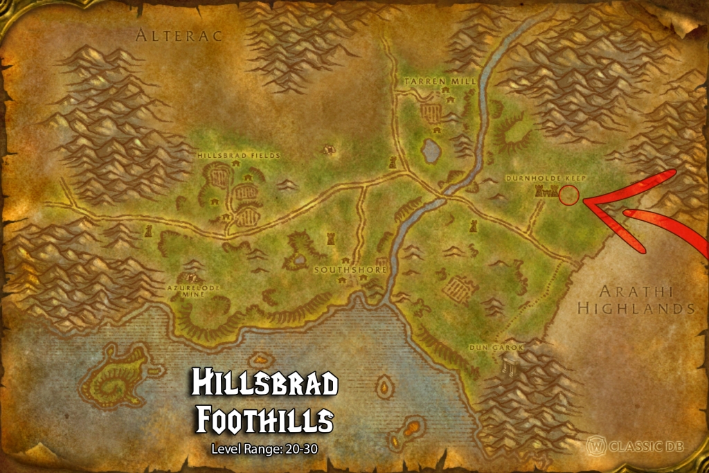 where to find warlock lake of fire all races hillsbrad foothills