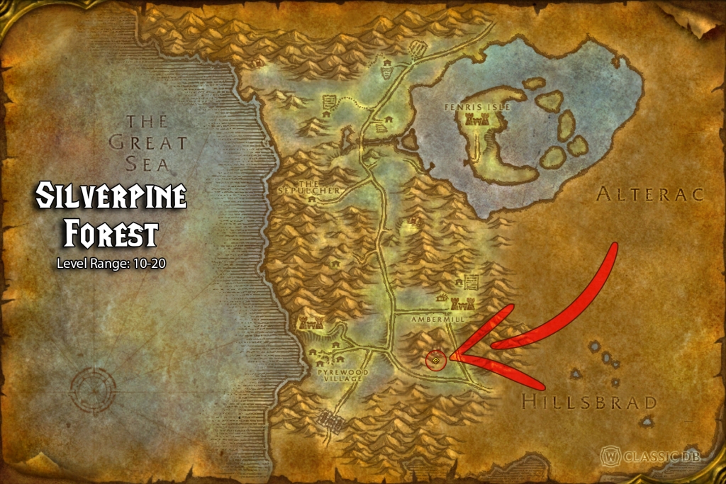 where to find warlock shadow bolt volley horde silverpine forest