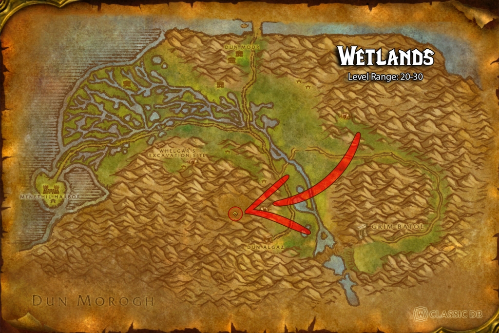 where to find warrior consumed by rage all races wetlands