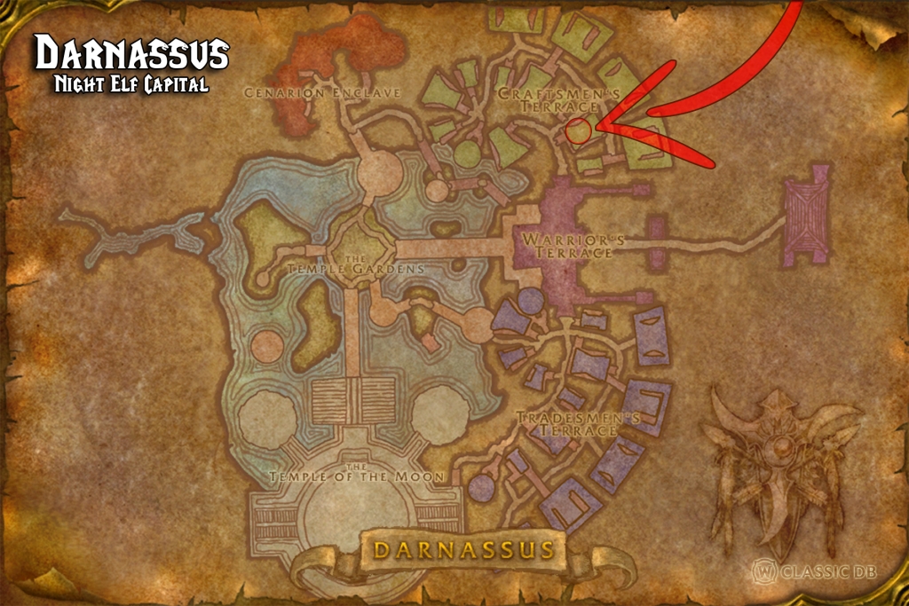 where to find warrior devastate alliance darnassus