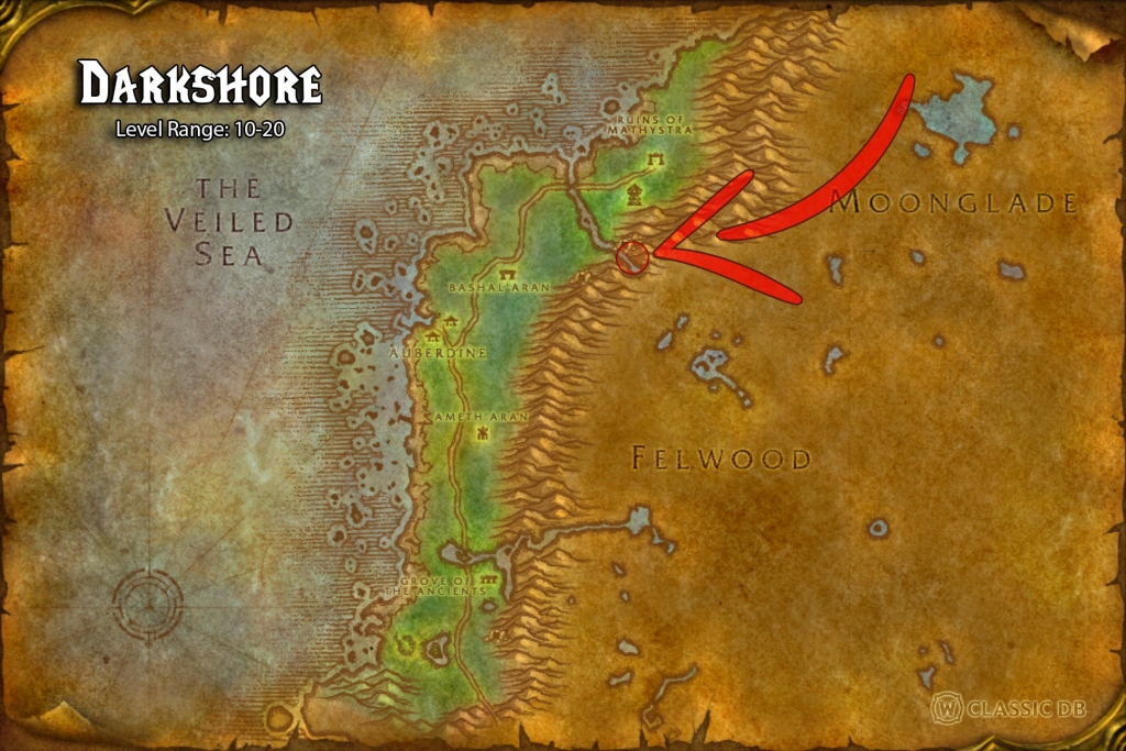 where to find warrior endless rage alliance darkshore