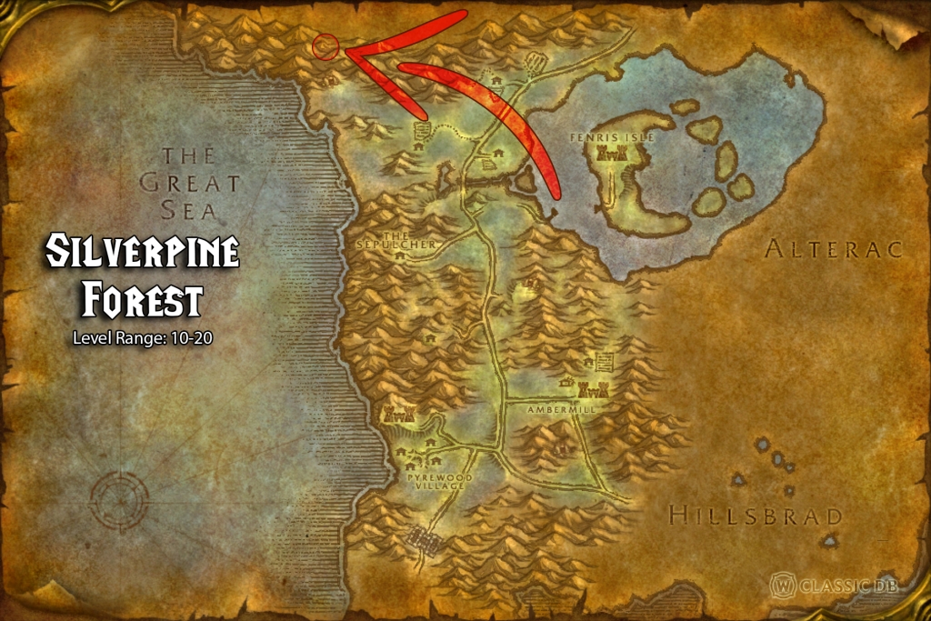 where to find warrior endless rage horde silverpine forest