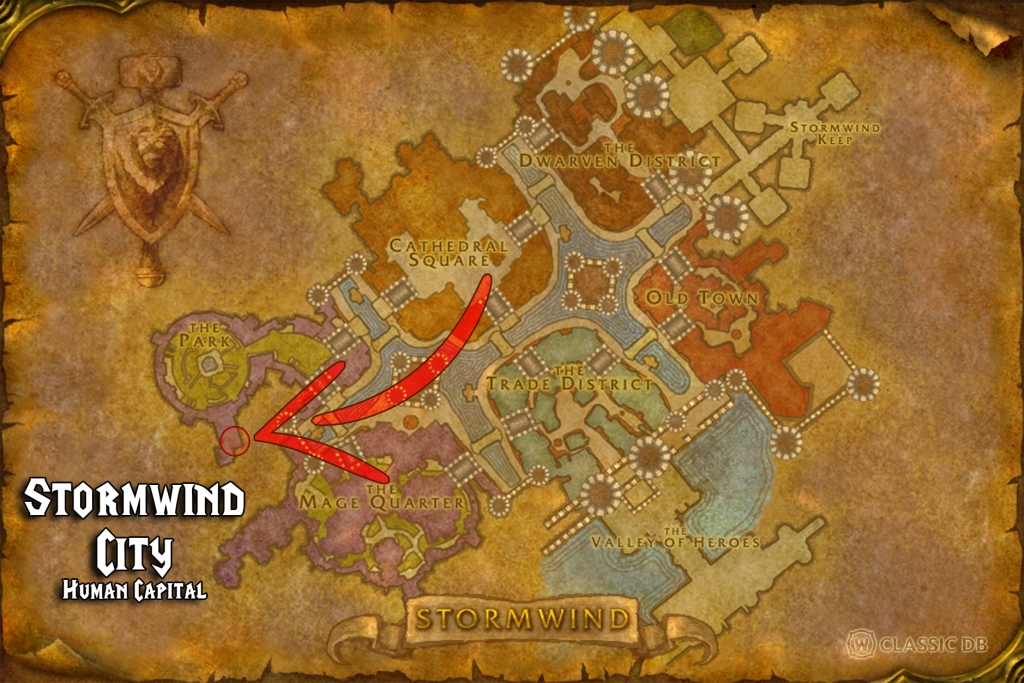 where to find warrior frenzied assault alliance stormwind city