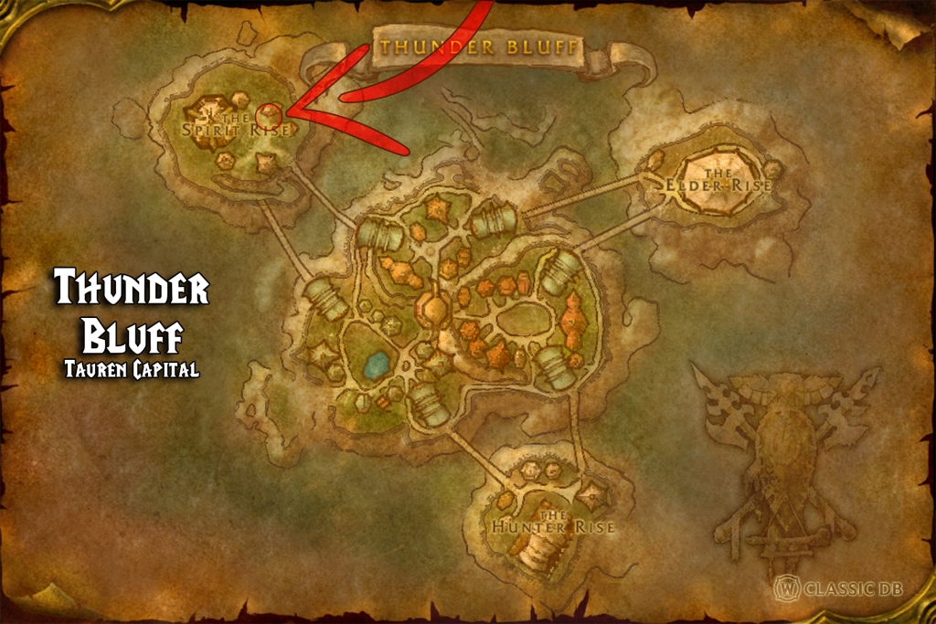 where to find warrior frenzied assault horde thunder bluff